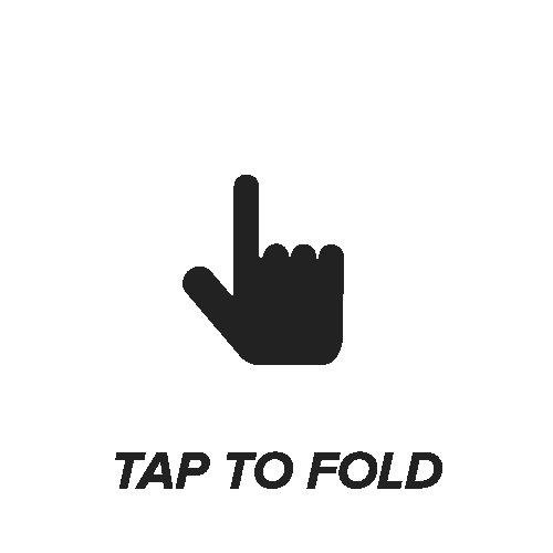 Double tap to fold