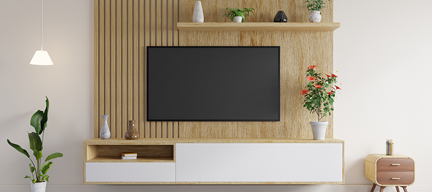 Modern TV Background Paint Ideas and Colour Combinations