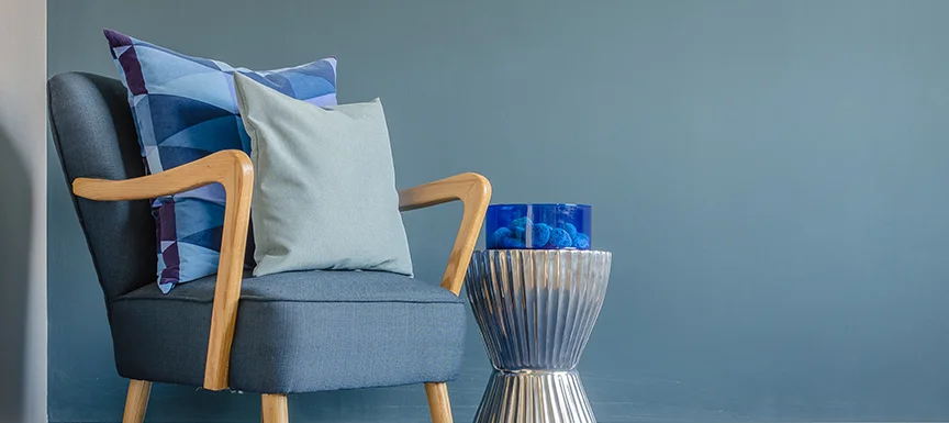 Blue Wall Paint Colour for Living Room