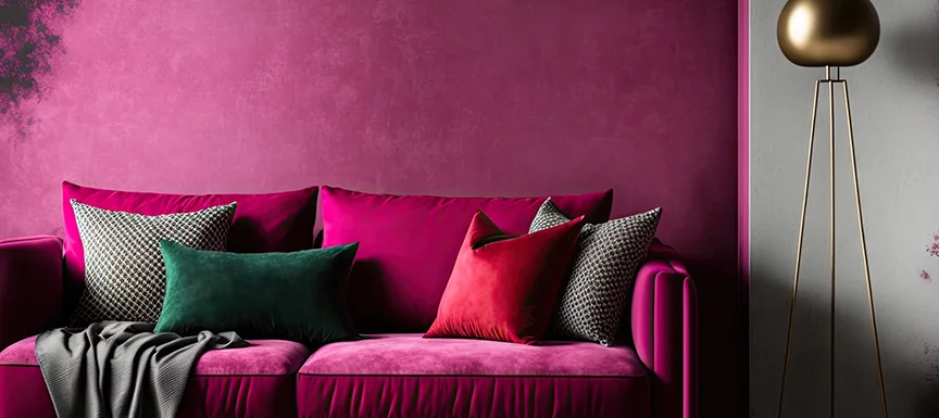 Burgundy and Beige Accent Wall Colour Combinations