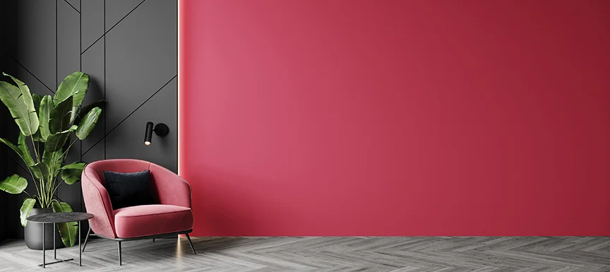 Cherry Red and Grey Colour Combination