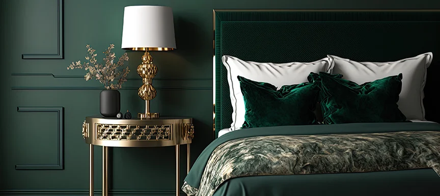 Green Accent Wall Colour for Bedroom