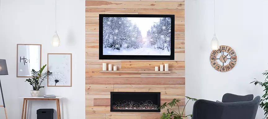 Create An Accent TV Wall Design In Hall