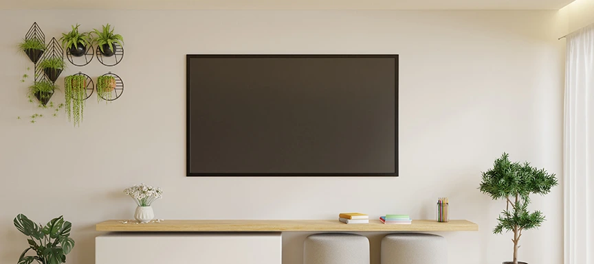 Neutral And Muted TV Wall Colours