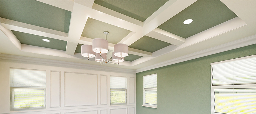 Create a Dramatic Contrast with an Accent and POP Ceiling Paint