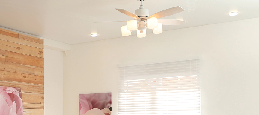 False Ceiling Design for Bedroom with Fan