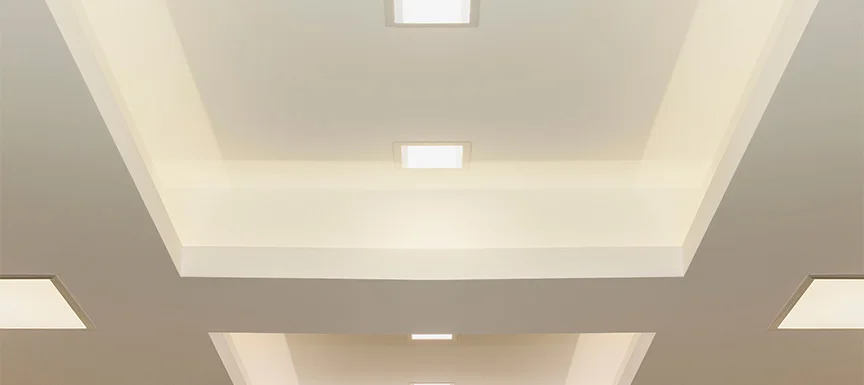 Geometric Shaped Kitchen False Ceiling Design