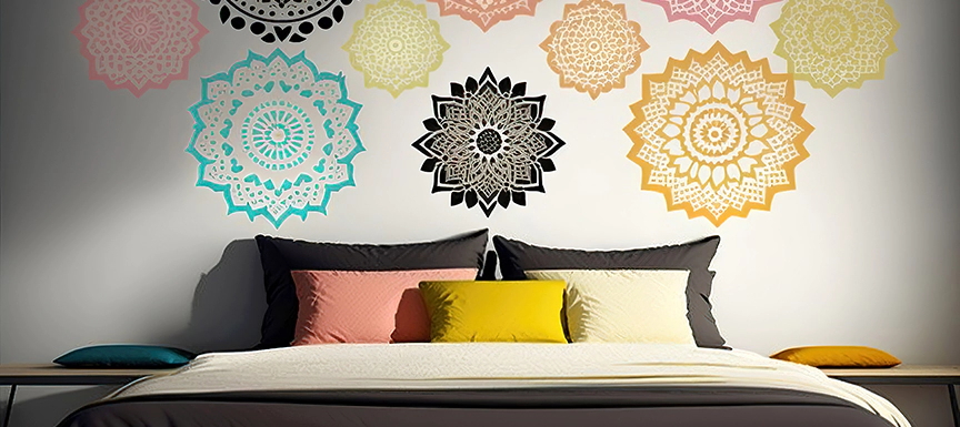 Mandala Art Wall Stencil Designs