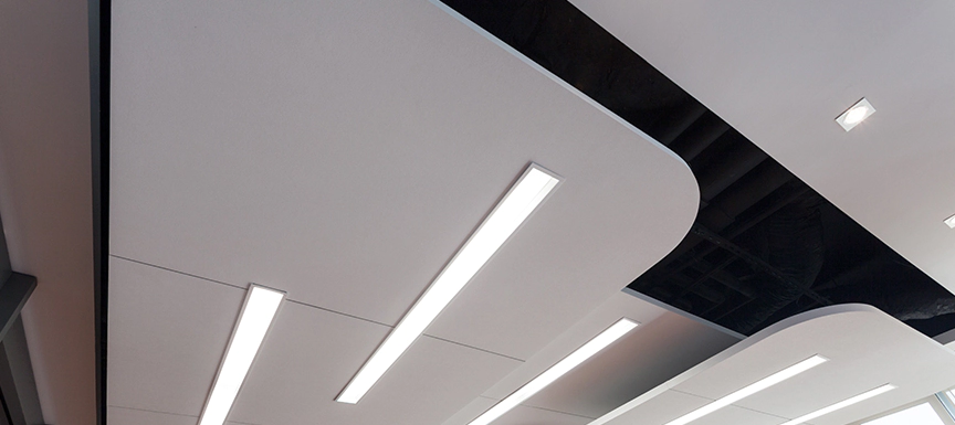 Modern and Futuristic Office False Ceiling