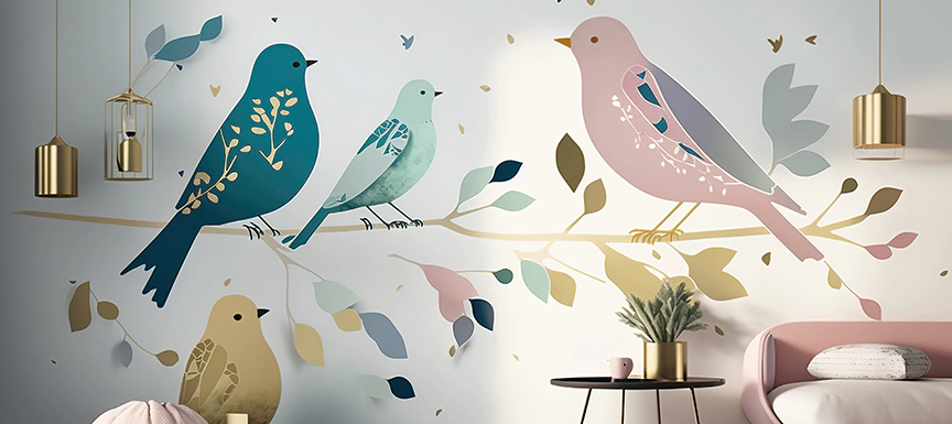 Nature-Inspired Wall Stencil Design