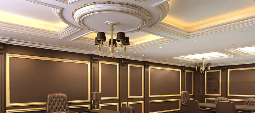 Suspended POP Ceiling Wall Design