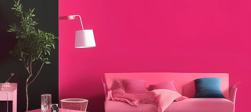Blush Pink Colour and Magenta Colour Combination  