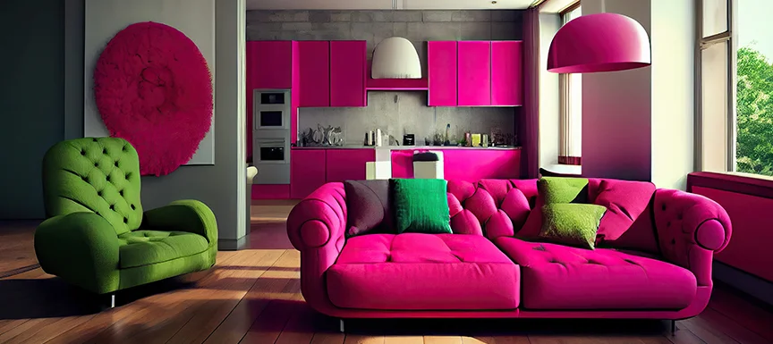 Lilac Colour and Magenta Colour Combination 