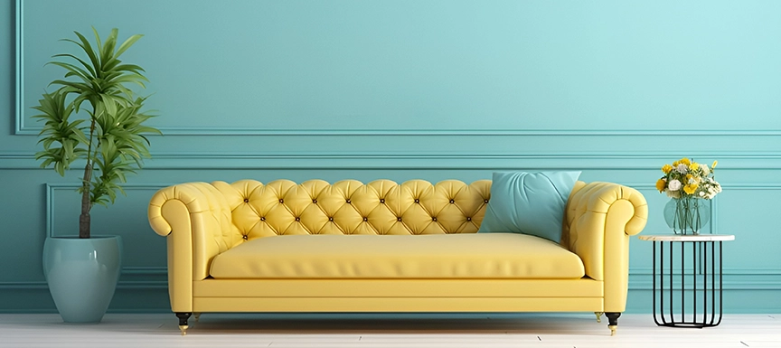 Powder Blue and Biscuit Yellow Pastel Shade Palettes