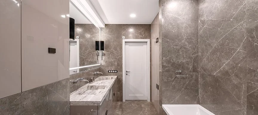 Bathroom Interior Designs with textured floor