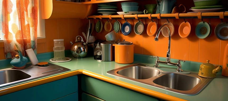 Splash of Two-Tone Approach To Kitchen