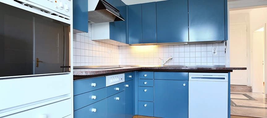 Splash of Beautiful Blue Kitchen