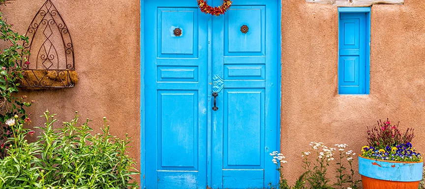 Vintage Blue Door Colour