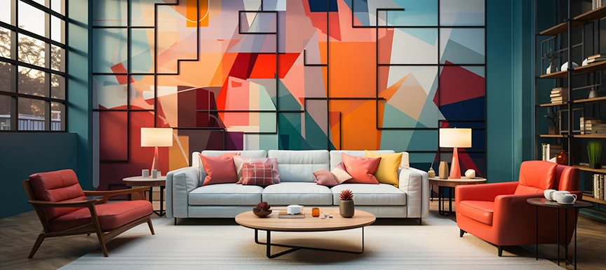 Creative Ideas for Incorporating Geometric Wall Paint in Different Rooms 