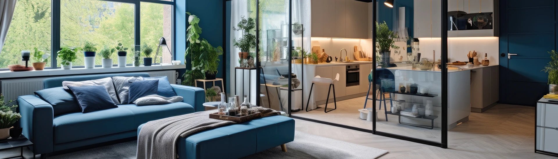 Kitchen Partition Design Ideas Between Living, Dining & Hall Areas