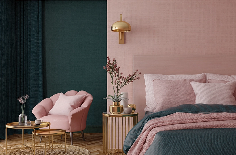 Pink and Green Colour Scheme