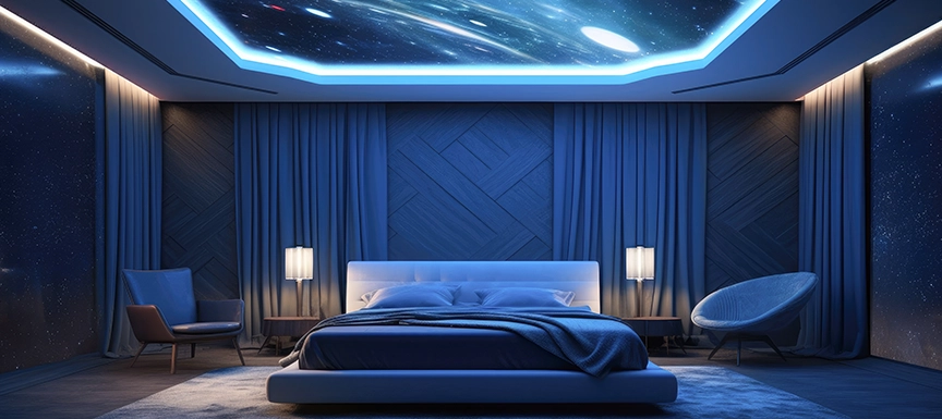 Royal Blue Wall Paint Design