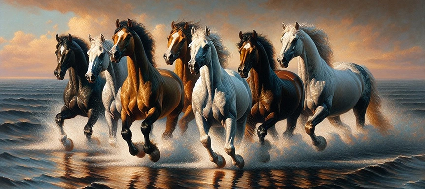 7 Horses Painting Vastu: Ideal Wall Directions and Placement