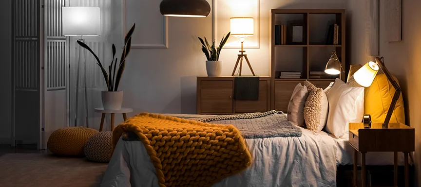 Bedroom Wall Putty Design with Soft Texture