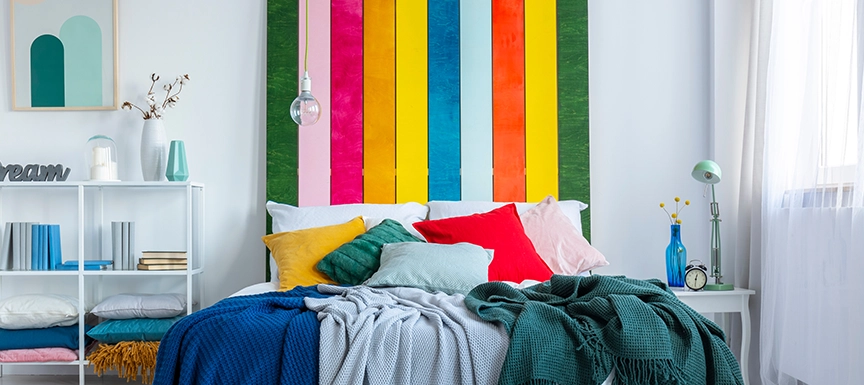 Light Blue and Yellow Bedroom Wall Colour Combination