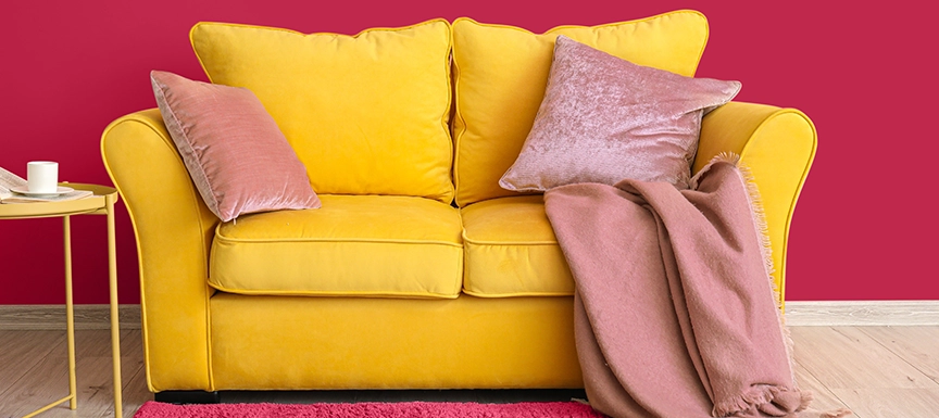 Magenta and Tulip Yellow Colour Combination