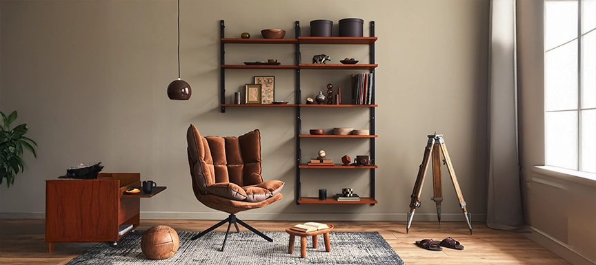 Multi-Layer Wall Shelf Design for Storage & Display