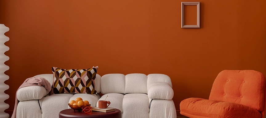 Orange Colour For Living Room As Per Vastu