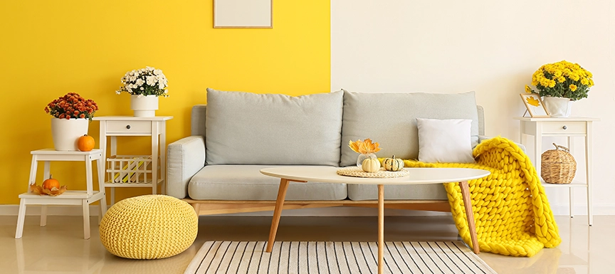 Yellow and White Colour Combination 