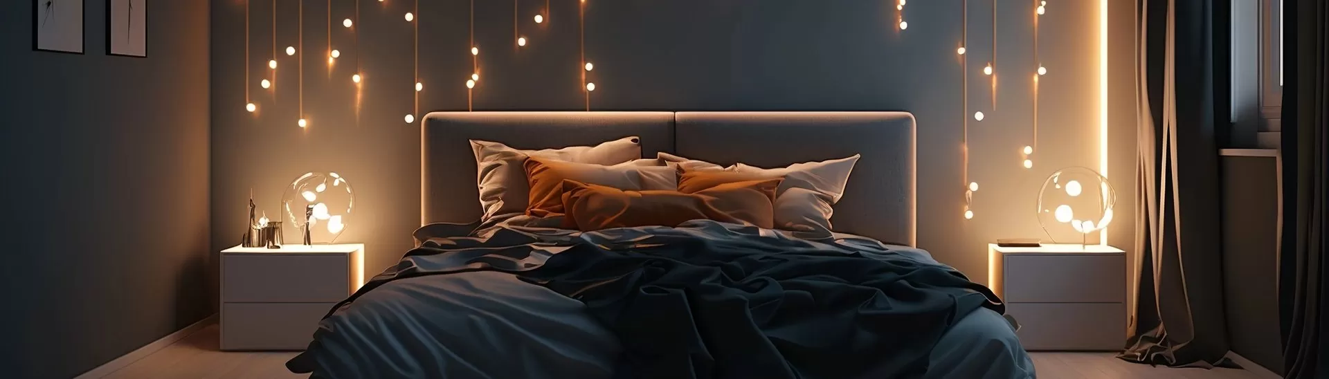 Elevate Your Bedroom's Style with Striking LED Wall Panel Designs 