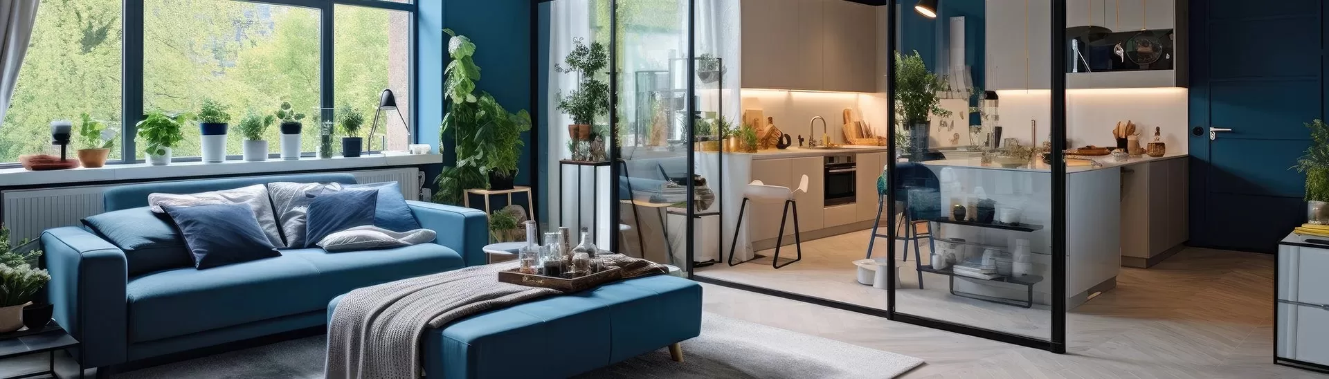 Kitchen Partition Design Ideas Between Living, Dining & Hall Areas