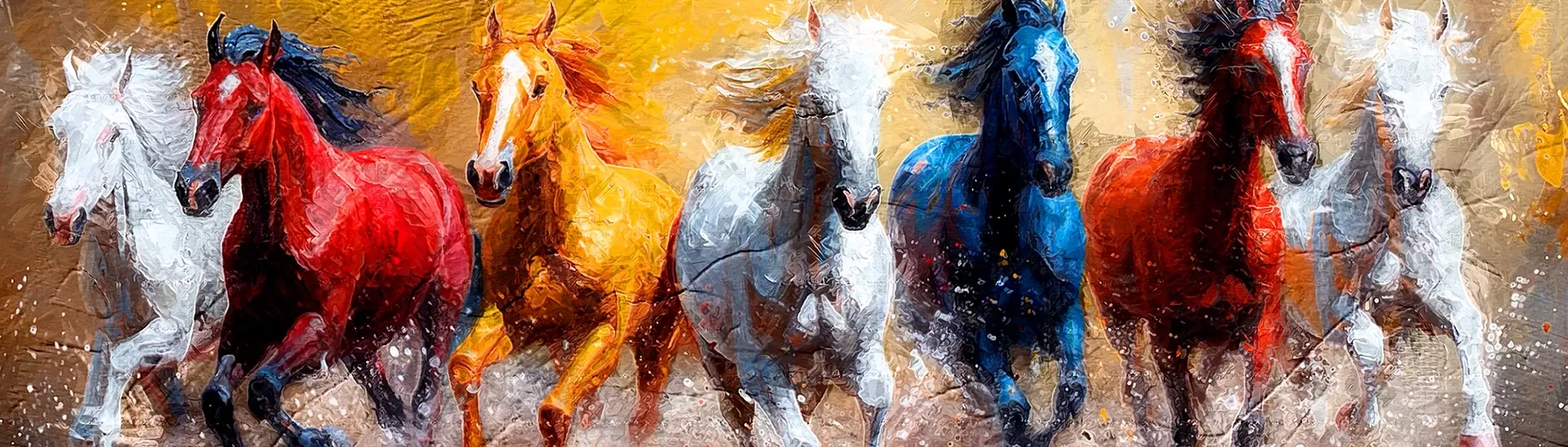 7 Running Horses Painting Vastu for Your Home and Office 