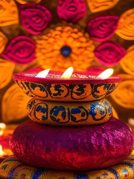 Vibrant Diwali Decoration Ideas for Living Room, Pooja Room & Balcony