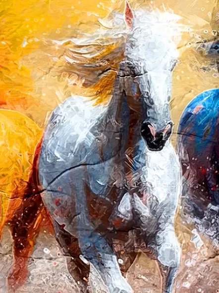 7 Running Horses Painting Vastu for Your Home and Office 