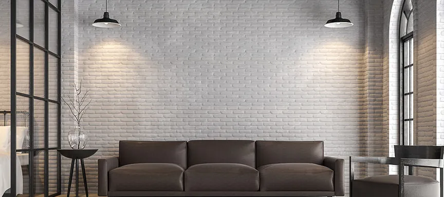 Paintable Textured Turner Tile Vinyl  3D Luxury Turner Tile Wallpaper