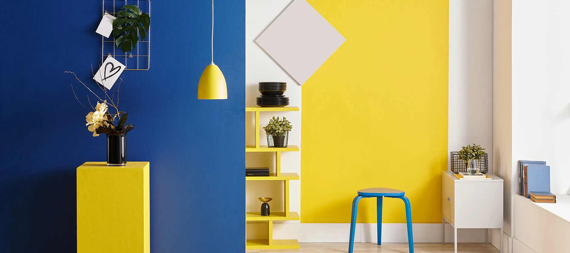 Cobalt Blue and Marigold