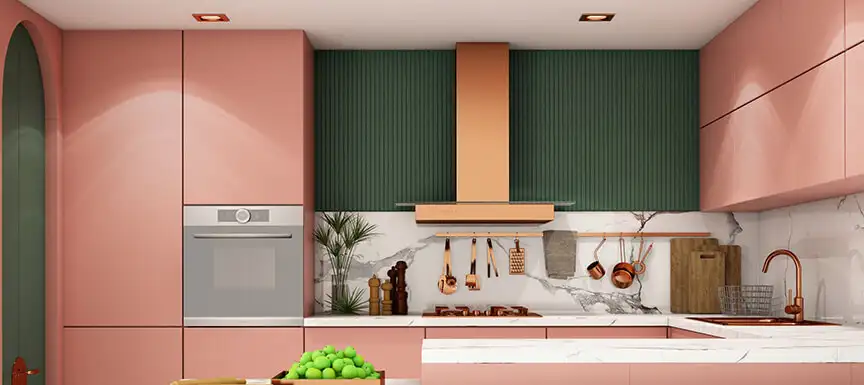 Colour blocking for kitchens