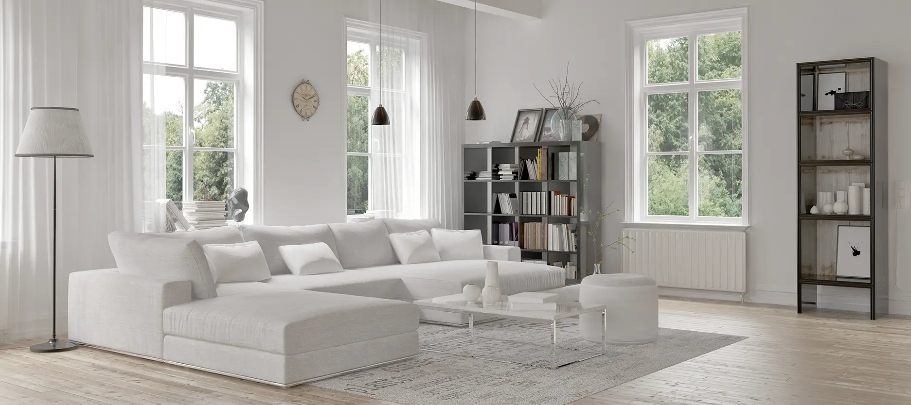 Neutrals on neutrals: Classic living room colour combination