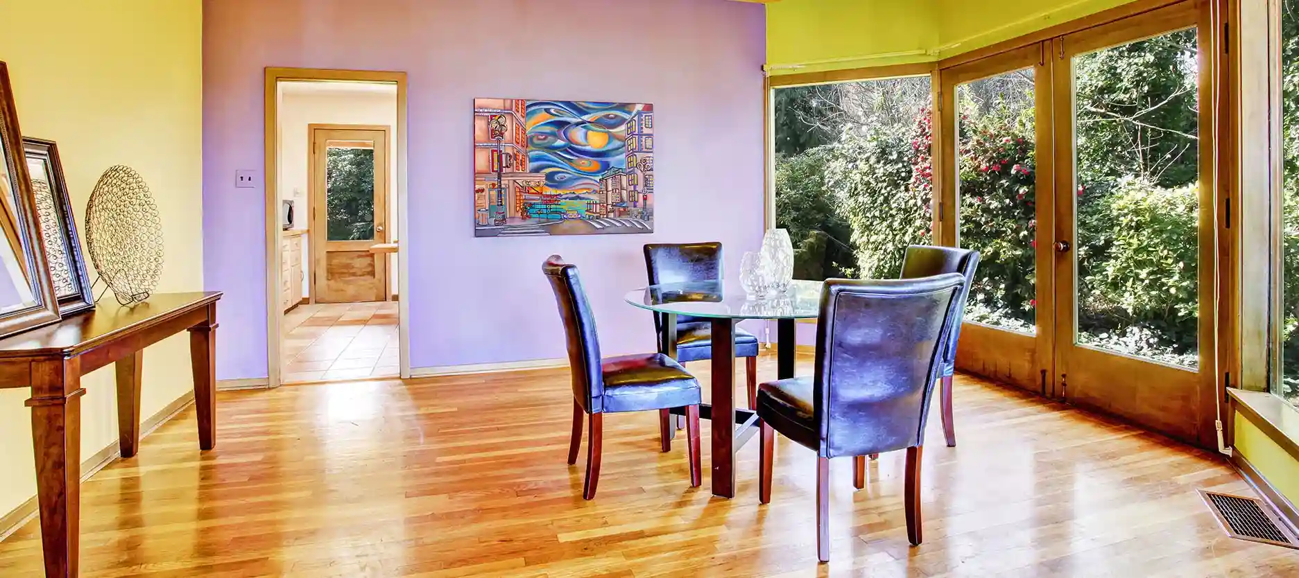 Colour combination with Yellow and Lavender for your Home