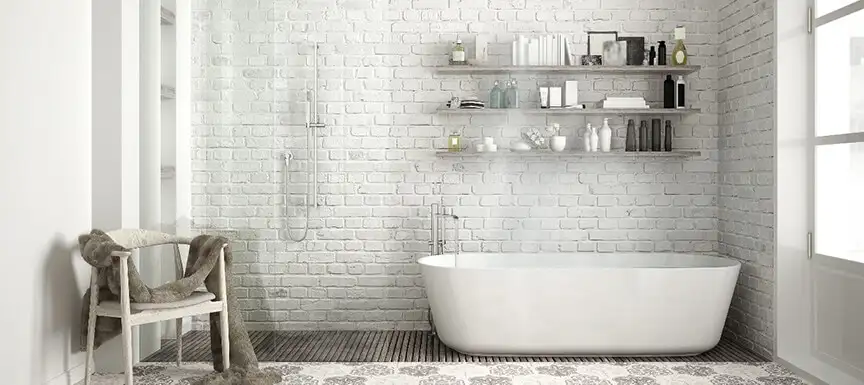 Faux Brick Walls for Bathrooms