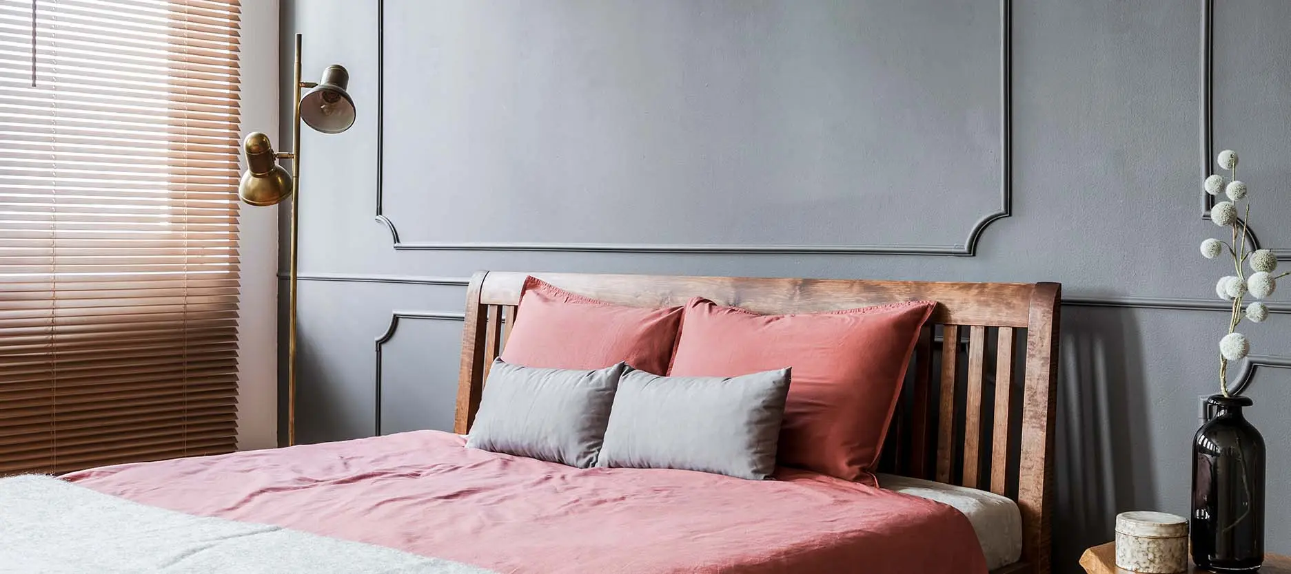 Dusty Pink and Ash Grey colour combination for your Home