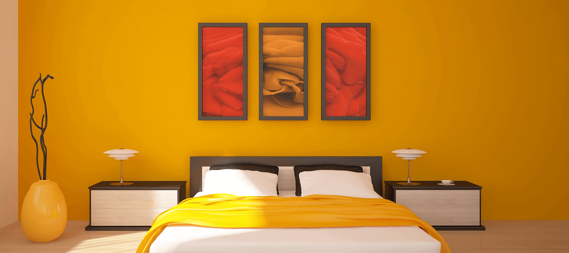 Bold Colours Break the Traditional Look