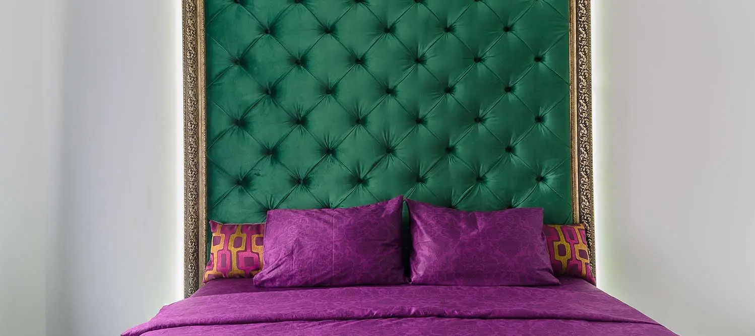 Purple and Green colour combination for your Home