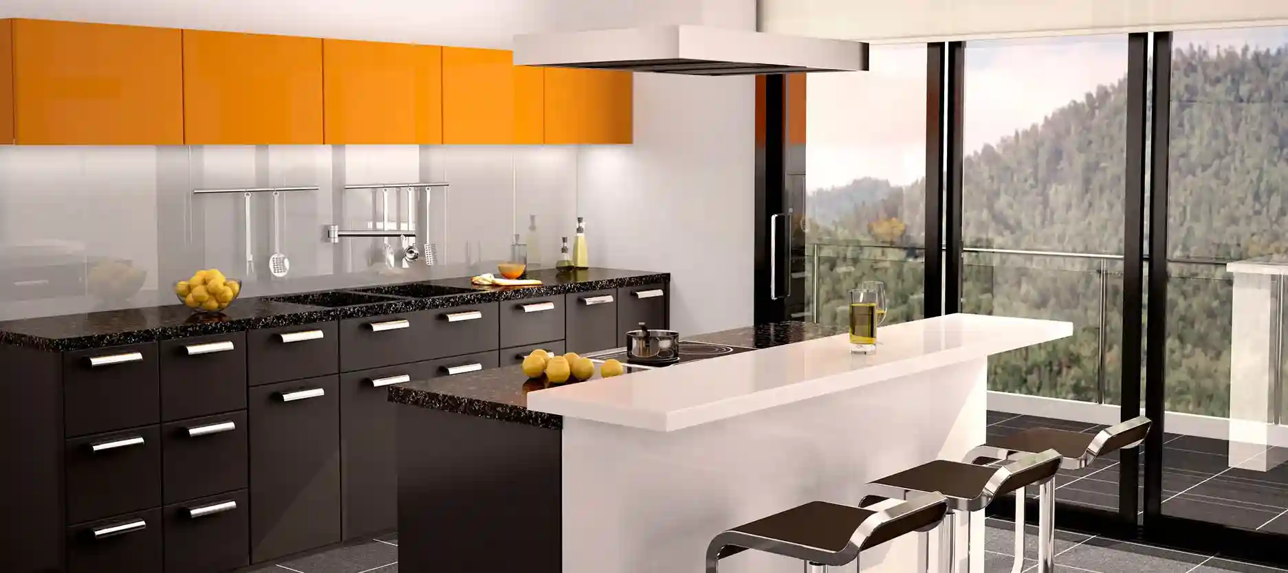 Onyx Black and Citrus Orange (Coal Mine – 3008 and Mandarin – 2069)