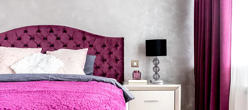 Purple and Grey colour combination for your Home