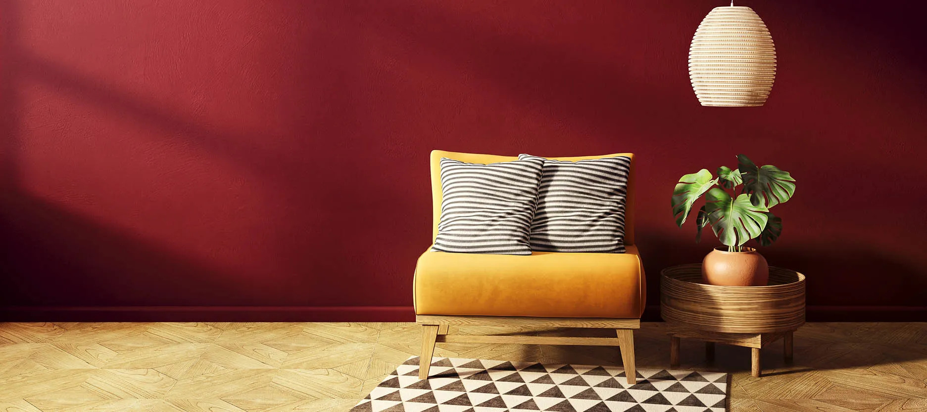Sunshine Red and Yellow Sands – The Tango: Colour combination for walls